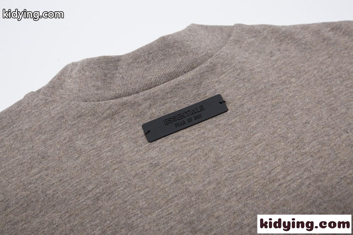 オーバーサイズ 刺繍 長袖Tシャツ ESSENTIALS ホワイト プリント ストリート ミニマル エッセンシャルズ コピー-8