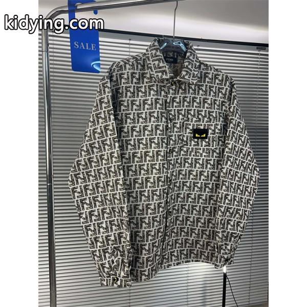 FENDI フェンディ コピー 2025秋冬注目・柔らかフィット FF総柄 デニムジャケット 人気-1