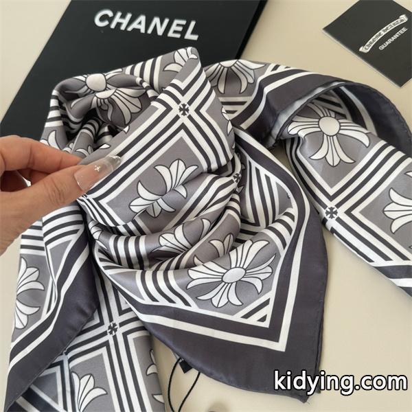 超人気2025秋冬CHROME HEARTSクロムハーツスカーフコピー激安90X90cm 通販ショッピング-3