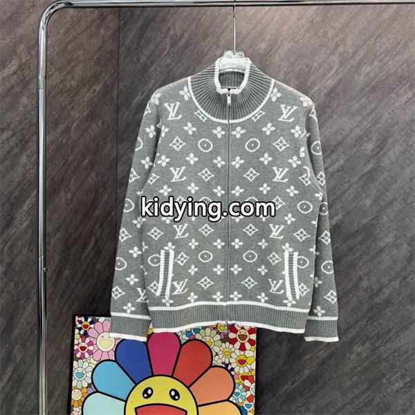 LOUIS VUITTON コピー 高雅 柔らか 高品質 モノグラム ジップ ニット ジャケット ルイヴィトン-0