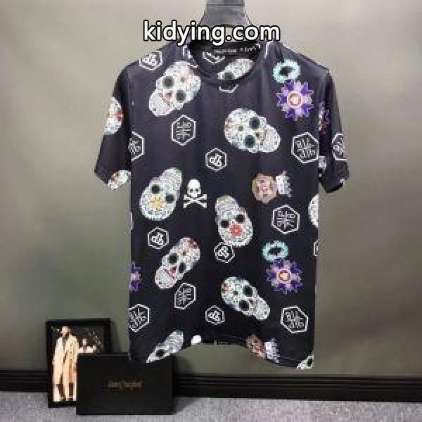 派手にはなりすぎず PHILIPP PLEIN Tシャツ/半袖 元気な印象のコーデ 3色可選フィリッププレイン 2019SS_フィリッププレイン PHILIPP PLEIN_ブランド コピー 激安(日本最大級)-2