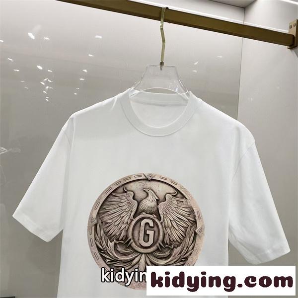 アートエンブレム シンプルフォルム モードカジュアル DOLCE & GABBANA ドルチェ&ガッバーナ コピー 半袖Tシャツ トレンド感アイテム-2