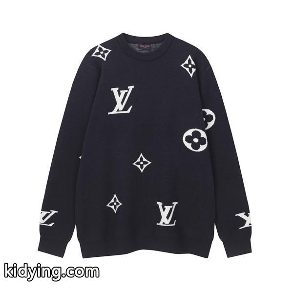 Louis Vuitton ルイヴィトン 偽物 ニット 着回し抜群の新デザイン モノグラムスタイル ブラック＆ホワイト-0