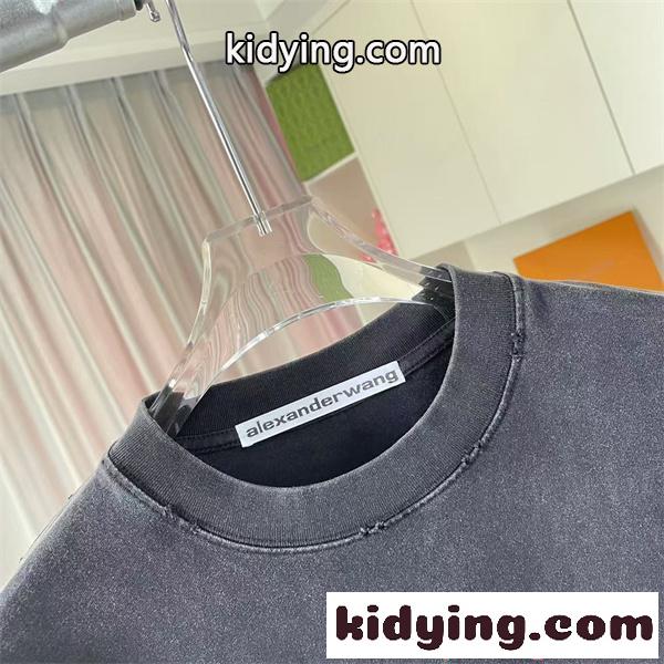 アレキサンダーワン コピー 半袖Tシャツ カラーロゴデザイン シンプル清潔感 夏カジュアル Alexander wang-5