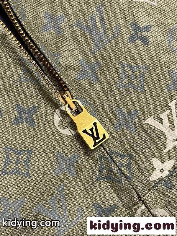 LOUIS VUITTON 総柄デザイン ジップアップパーカー ルイヴィトン スーパーコピー メンズ フーディー カジュアル-3