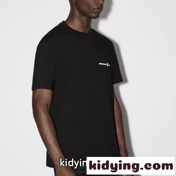 AMIRI アミリ Tシャツ 半袖 ミニロゴ ワンポイント ラインデザイン シンプル 無地感 ベーシック オーバーサイズ-2