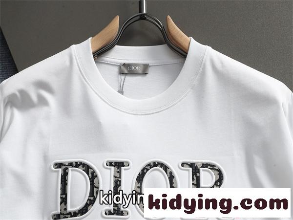 話題沸騰 ブラック 高級感演出 モードカジュアル 半袖Tシャツ DIOR ディオール コピー-6
