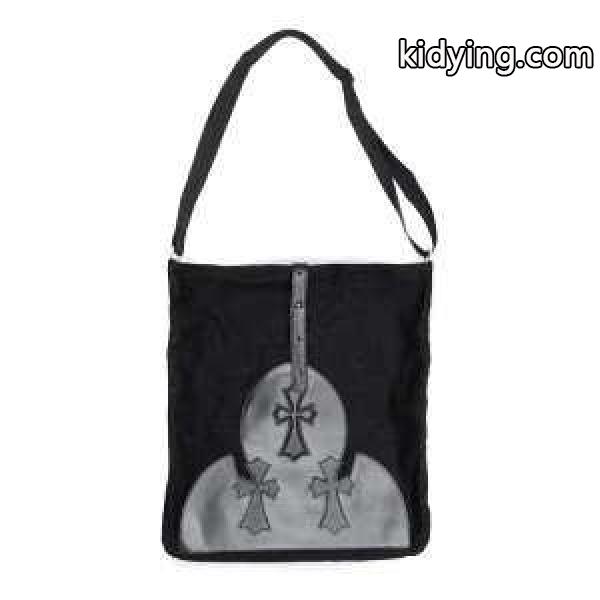 Chrome Hearts クロムハーツ バッグ 芸能人トートバッグ 即納!最大半額のメンズショルダーバッグタカ ブラックレザー クロスパッチ_CHROME HEARTS クロムハーツ_ブランド コピー 激安(日本最大級)-0