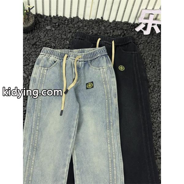 リラックス STONE ISLAND ストーンアイランド コピー デニム イージーパンツ ストレート 落ち感-6