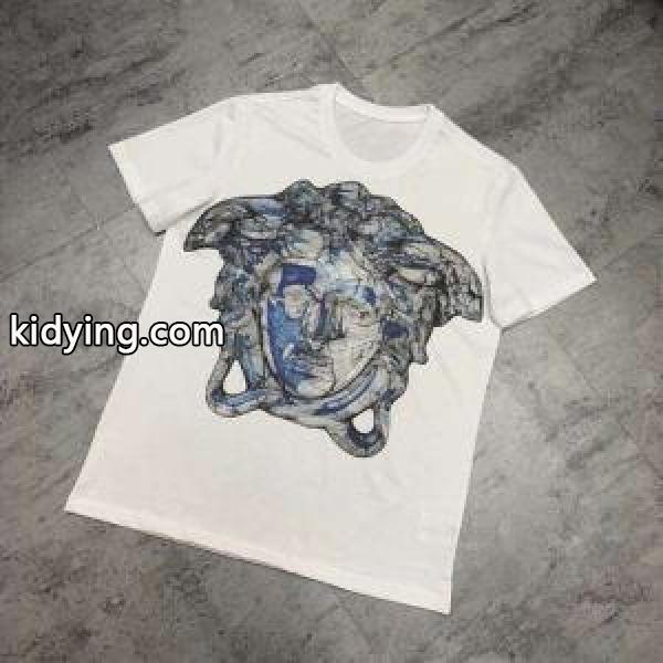 VERSACE ヴェルサーチ 半袖Tシャツ 2色可選 爆発的人気　再入荷 春夏最新作　完売必至_ヴェルサーチ VERSACE_ブランド コピー 激安(日本最大級)-1