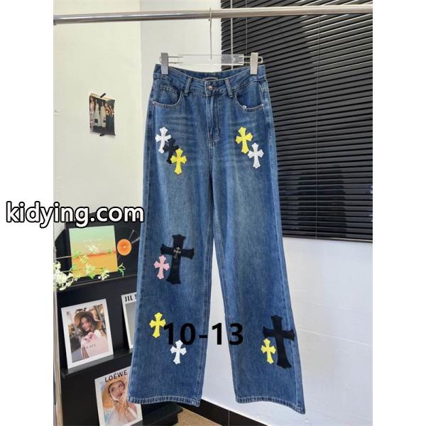 クロムハーツ コピー 2025秋冬 遊び心 高級感 CHROME HEARTS デニム 大人 カジュアル デニムパンツ-4