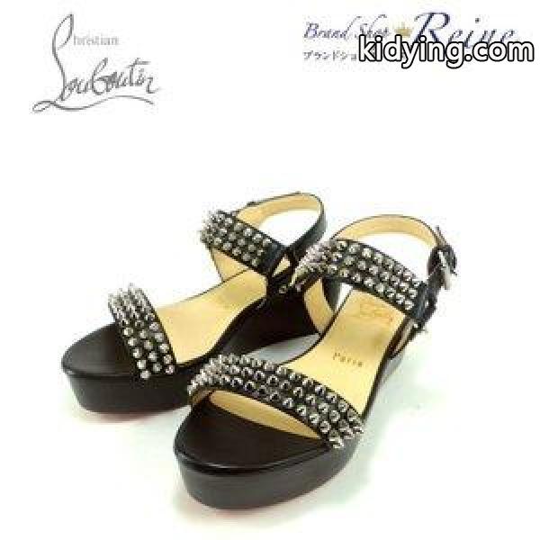 クリスチャンルブタン（Christian Louboutin） BIKEE DECK 60 スパイク スタッズ ウエッジソール サンダル 1160881 #37 SALE セール 新品 :18-011917:Brandshop Reine - 通販ショッピング-0