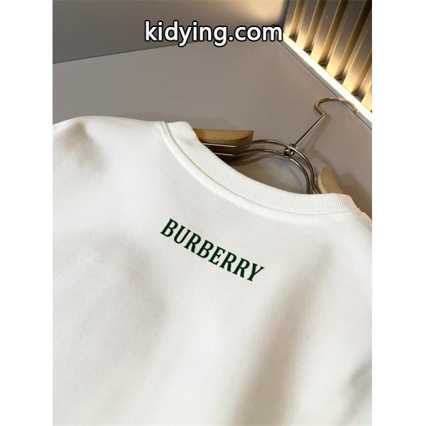 Burberry 黒色緑ロゴアクセント 2025秋冬定番ファッション バーバリー コピー パーカー 日常使い万能-4