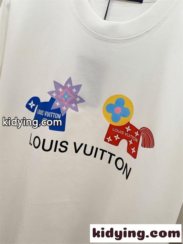 アートプリント キャラクターグラフィック 人気 売れ筋 LOUIS VUITTON ルイヴィトン コピー 半袖Tシャツ-2