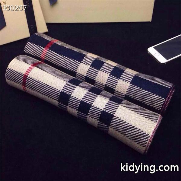 定番チェックデザイン ストール ネイビーカラー 防寒 BURBERRY バーバリー コピー-3