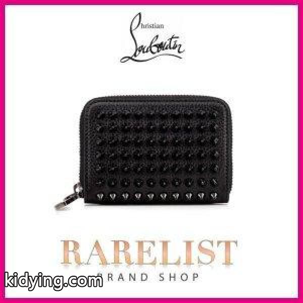 クリスチャンルブタン Christian Louboutin 財布 コインケース カードケース 新作 ブラック スタッズ ラウンドファスナー レザー 本革 ロゴ :CHRISTIANLOUBOUTIN1165052CM53000M6931175100M6811175147W0321175161P1381175147Y073:ブランドショップRARELIST - 通販ショッピング-0