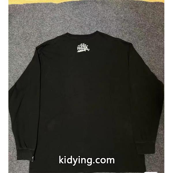 BAPE スーパーコピー 秋冬ストリートクール 定番 ホワイト メガネ猿人 ロゴ 長袖 T シャツ ベイプ-7