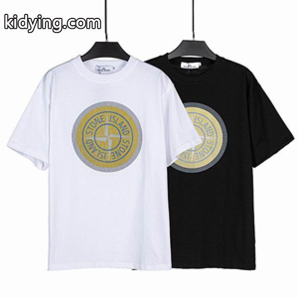 入荷! スマートカジュアルなアイテム STONE ISLAND ストーンアイランド偽物 半袖tシャツ 春夏新作 男女兼用-0