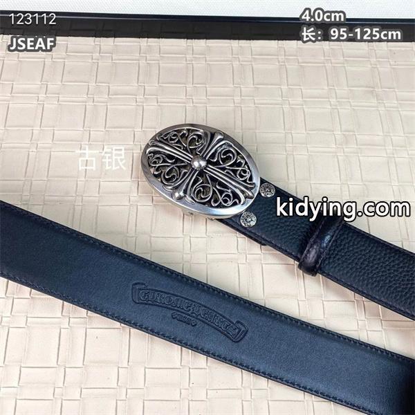 期間限定！最安値挑戦のChrome Hearts  黒本革 クロムハーツメンズベルト__ブランド コピー 激安(日本最大級)-1