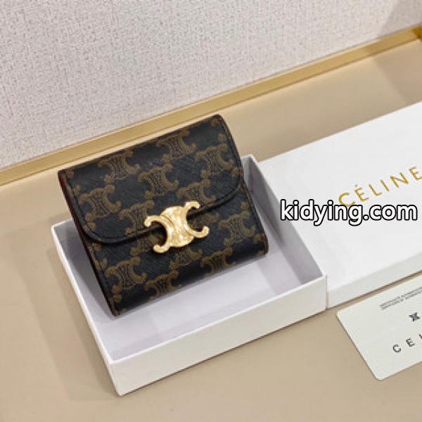 今年大人気のCELINE セリーヌ ウォレット トリオンフキャンバス 大人のエレガントスタイル-0