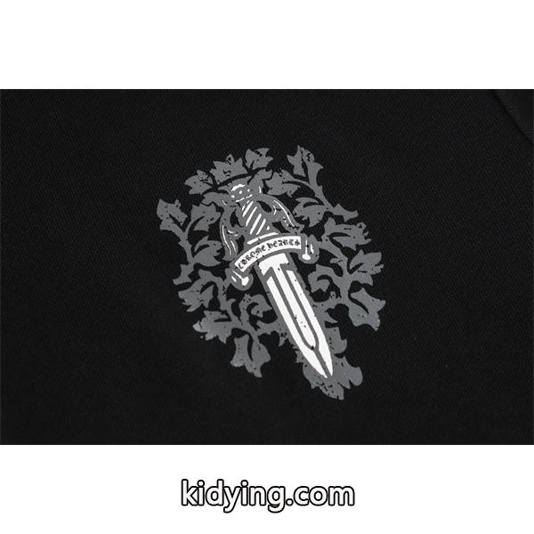 クロムハーツ コピー Chrome Hearts パーカー 数量限定! ホワイト × ブルー バックロゴ 高級感溢れる 2025秋冬コーデ-4