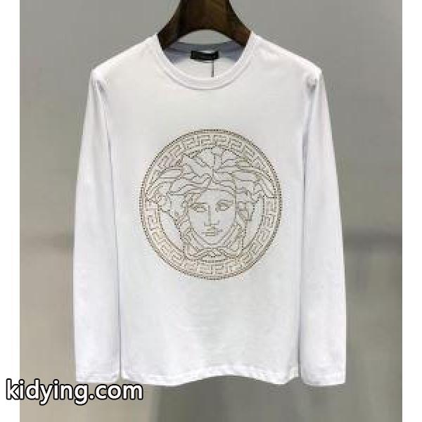 2019春夏の流行ファッション 毎シーズン人気が高い ヴェルサーチ VERSACE 長袖Tシャツ 2色可選_ヴェルサーチ VERSACE_ブランド コピー 激安(日本最大級)-0
