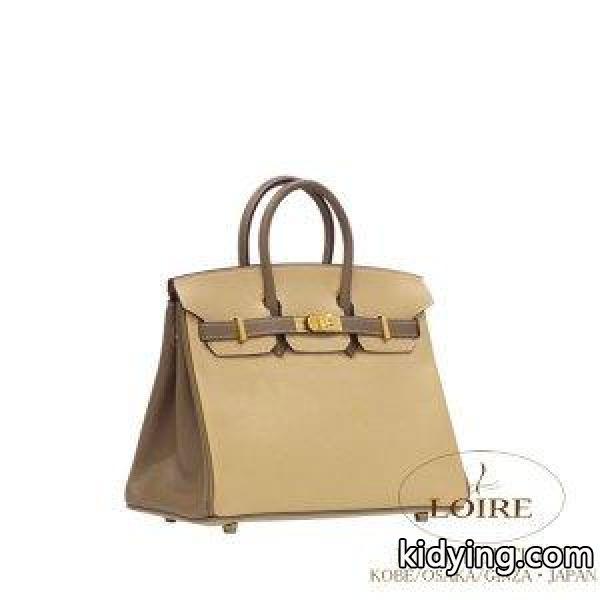 エルメス[HERMES]　バーキン25cm[Birkin25cm]　パーソナルオーダー 　エプソン　トレンチ×エトゥープ　マットゴールド金具 :1806102:ロワールブティック - 通販ショッピング-0