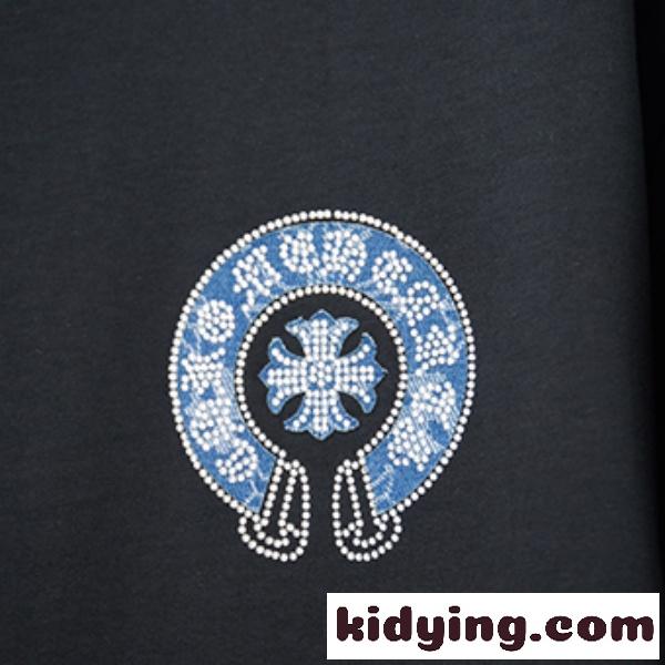 CHROME HEARTS クロムハーツ 2026新作 メンズ 半袖Tシャツ クロスサークル ロゴプリント オーバーサイズ クルーネック 高街風-7