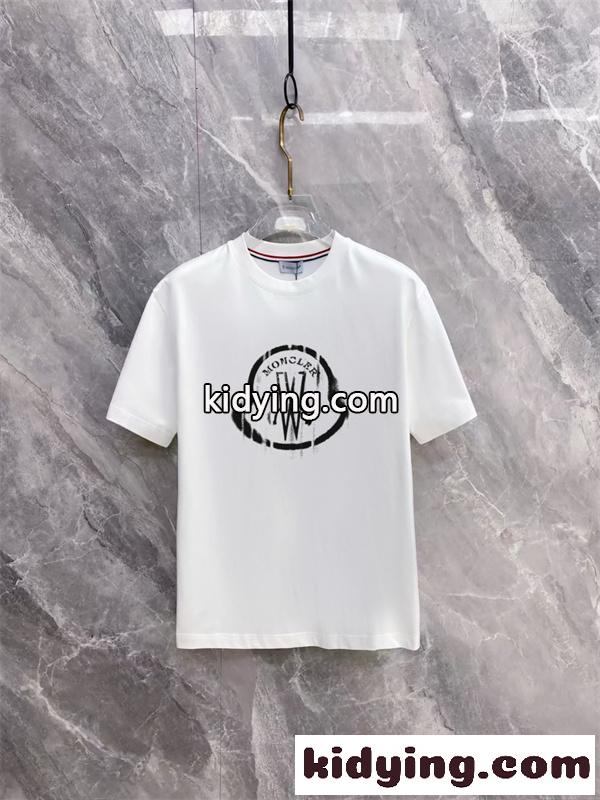 グラフィティ風ロゴ MONCLER モンクレール コピー 半袖Tシャツ ドリッピングプリント コーデ映え ホットセレクト-1