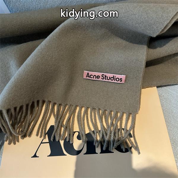 ACNE STUDIOS アクネ ストゥディオズ コピー  秋冬 快適 グレー系 ロゴ マフラー 柔らか-3