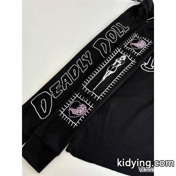 CHROME HEARTS クロムハーツ コピー ロングスリーブ ニット ブラック シャープ 2026新作定番-8