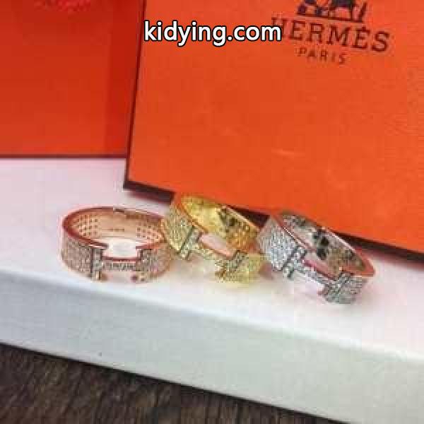 3色可選 秋らしさを演出できる エルメス 落ち着いた秋冬の雰囲気に演出 HERMES 秋を感じるスタイルを楽しむ リング/指輪_エルメス HERMES_ブランド コピー 激安(日本最大級)-0