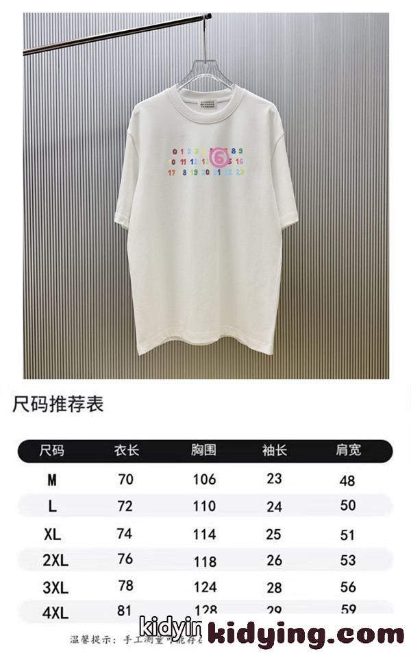 ナンバリングロゴ カラーデザイン モードカジュアル MAISON MARGIELA メゾンマルジェラ コピー 半袖Tシャツ 個性派スタイル-11
