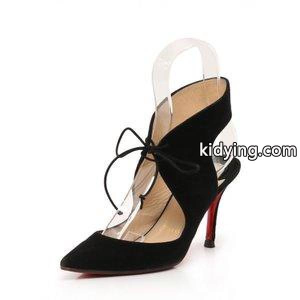 クリスチャンルブタン Christian louboutin パンプス ヒール レースアップ 黒 36 シューズ 23cm ヌバックレザー レディース【中古】【ベクトル 古着】 :114-201808310810:ブランド古着販売のベクトル - 通販ショッピング-0