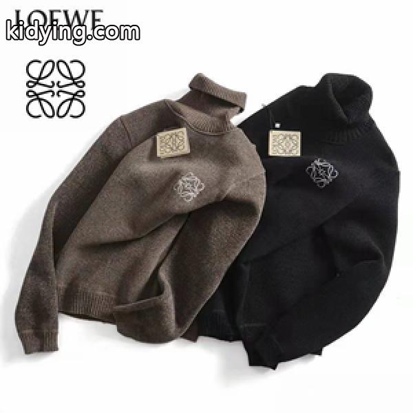 防寒にもおしゃれにロエベコピーセーター LOEWE 裏起毛 シンプルで高品質着回し 高級感漂うオトナの一着-0