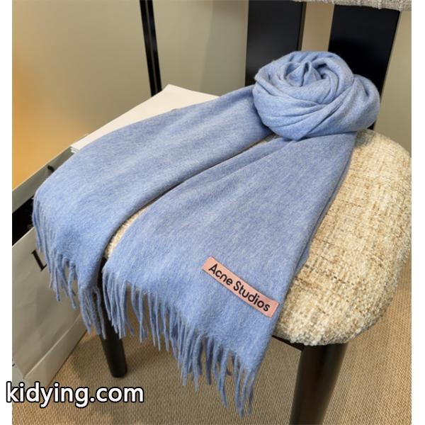秋冬 話題沸騰 ブルー ロゴ マフラー 洗練 ACNE STUDIOS アクネ ストゥディオズ コピー-7