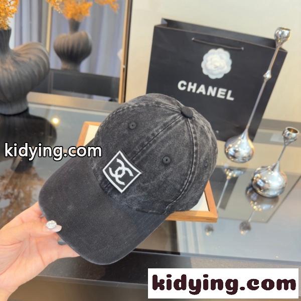 CHANEL シャネル 2026新作 CCロゴ刺繍ヴィンテージウォッシュベースボールキャップ コットン ユニセックス カジュアル 定番人気-7