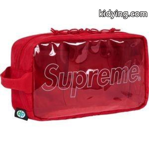 18FW Supreme Utility Bag BLACKシュプリーム コピー爆買いお買い得収納力抜群機能的使いやすいカバンブラックレッド-1