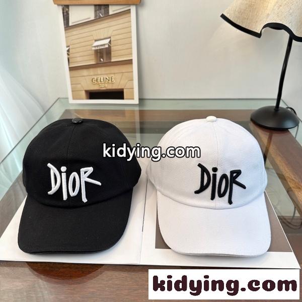 Dior ディオール 2026新作 ロゴ刺繍ベースボールキャップ キャンバス ユニセックス カジュアル 定番人気-0