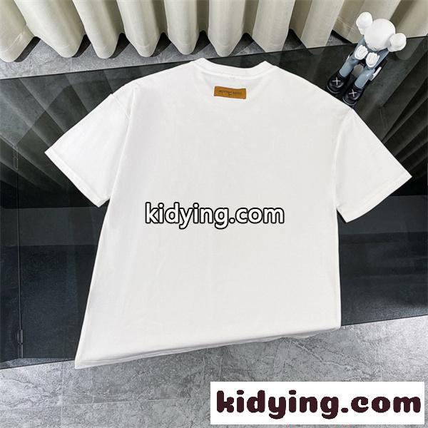 ルイヴィトン コピー 半袖Tシャツ LOUIS VUITTON 個性派 モード系 インパクト 柔らか素材 軽量 2026新作夏-2