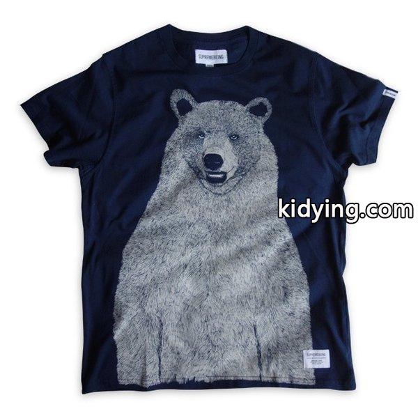 シュプリームビーイング モンベアー Tシャツ ［ネイビー］くま クマ 熊 ベアー インポート品　SUPREMEBEING Mont Bear Tee :nk8fycnp6x:GAFMART - 通販ショッピング-0