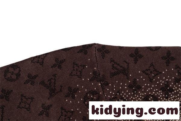 ルイヴィトン スーパーコピー 半袖 ブラウン ジャカード グラデーション デザイン ユニセックス カジュアル ラグジュアリー LOUIS VUITTON-7