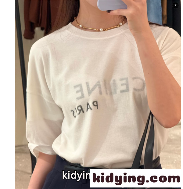 ☆エレガント☆CELINE セリーヌ 半袖tシャツコピー2026トレンド新作☆ユニセックス柔らかい生地-0
