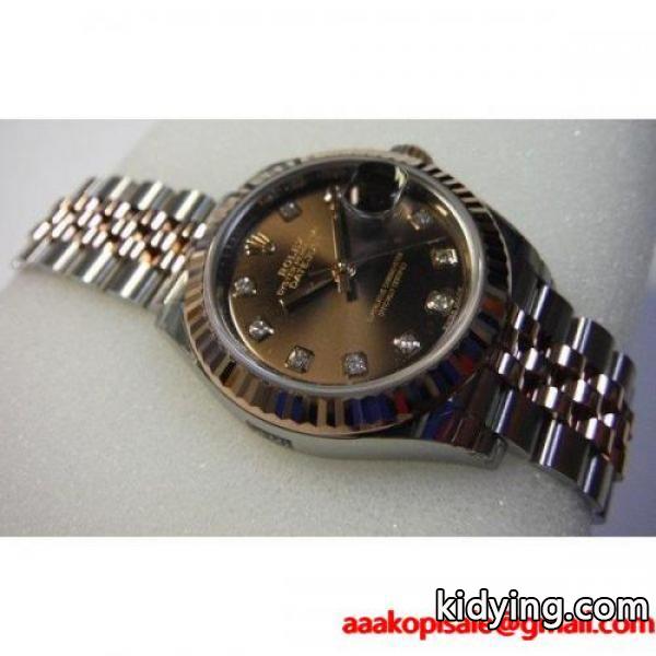 ROLEX ロレックス レディース デイトジャスト28 PG×SS チョコレートダイヤル 10Pダイヤ　279171G :rldc-25:suisho - 通販ショッピング-0
