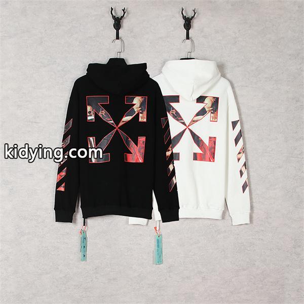 人気注目 Off-White オフホワイト コピー バックプリント フーディー 快適仕様-1