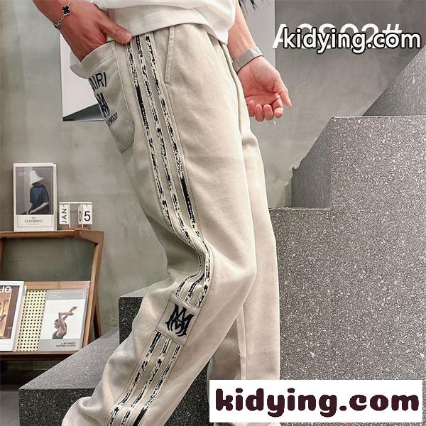 ジョガーパンツ AMIRI サイドラインデザイン テープ装飾 アミリ コピー ストリート系 軽量素材-0