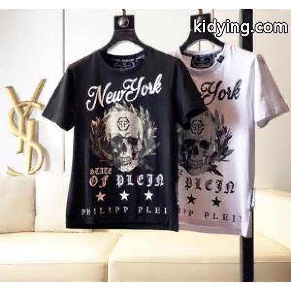 品良くおしゃれ Tシャツ/半袖 2019春夏人気トレンドアイテム 2色可選フィリッププレイン PHILIPP PLEIN_フィリッププレイン PHILIPP PLEIN_ブランド コピー 激安(日本最大級)-0