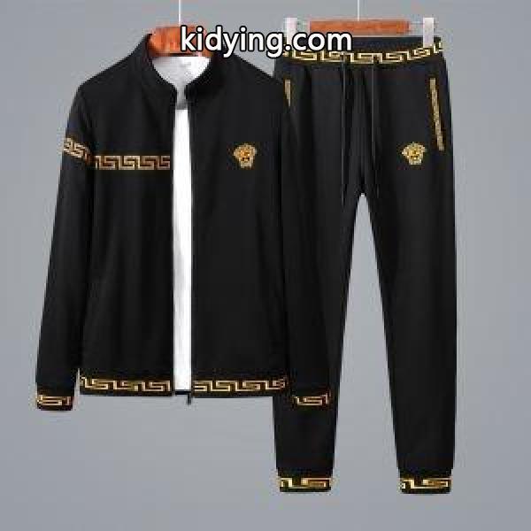 秋冬新作登場 大胆なスリット上品 ヴェルサーチVERSACE 上下セット 2色可選 数量限定特売品_ヴェルサーチ VERSACE_ブランド コピー 激安(日本最大級)-0
