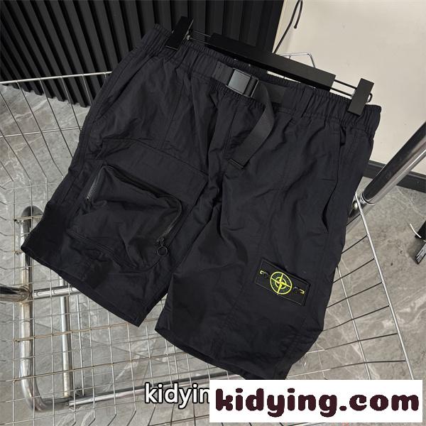 ストーンアイランド コピー ショートパンツ STONE ISLAND 多ポケット仕様 機能性 アウトドアテイスト 夏定番-5