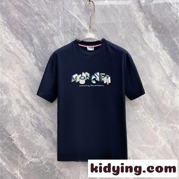 グラフィックロゴ 3D風プリント コーデ映え 好印象スタイル MONCLER モンクレール コピー 半袖Tシャツ-0